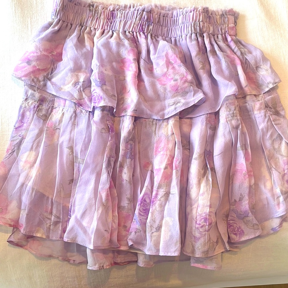 LoveShackFancy mini skirt XS
